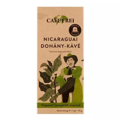 Cafe Frei Nicaraguai dohány-kávé, kapszulás, 9 db